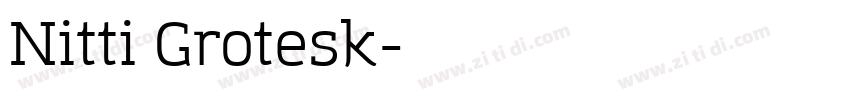 Nitti Grotesk字体转换